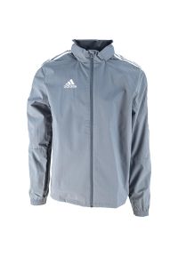 Adidas - Bluza męska adidas Tiro 21 Allweather. Kolor: szary, wielokolorowy, biały. Materiał: poliester, materiał