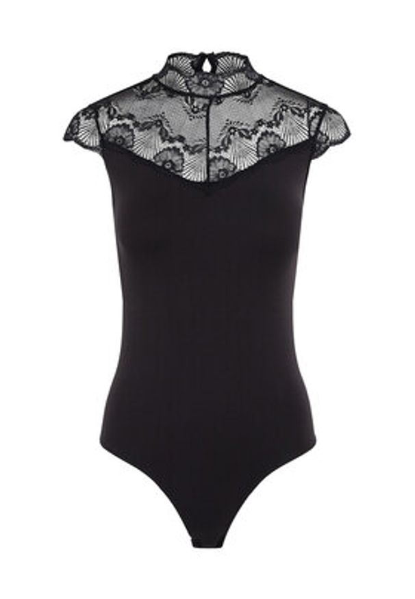 Pieces Body 17096887 Czarny Slim Fit. Kolor: czarny. Materiał: syntetyk
