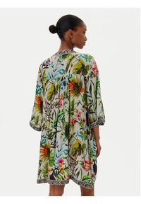 LOLA CASADEMUNT Sukienka letnia LS2516038 Kolorowy Relaxed Fit. Materiał: wiskoza. Wzór: kolorowy. Sezon: lato