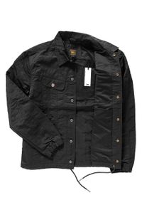 Lee - KURTKA LEE COACH RIDER JACKET PITCH BLACK L86RTDEM. Wzór: nadruk