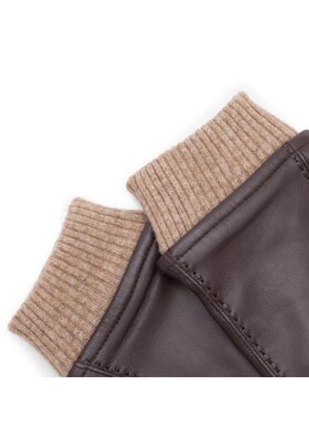 Lasocki Rękawiczki Męskie 2M6-001-AW23 Brązowy. Kolor: brązowy. Materiał: skóra