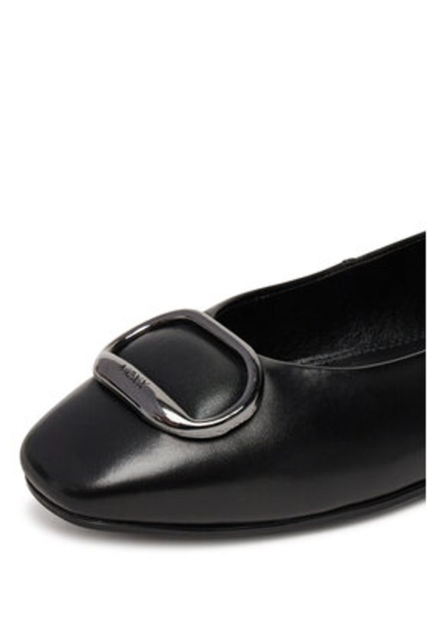 MEXX Baleriny MX/018C-RST Czarny. Kolor: czarny. Materiał: skóra