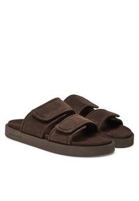 Inuikii Klapki Suede Double Band 50102-510 Brązowy. Kolor: brązowy. Materiał: skóra, zamsz #2