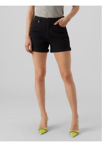 Vero Moda Szorty jeansowe Zuri 10279493 Czarny Regular Fit. Kolor: czarny. Materiał: bawełna #1