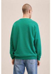 Mango Man bluza Hermes męska kolor zielony z aplikacją. Okazja: na co dzień. Kolor: zielony. Materiał: włókno. Wzór: aplikacja. Styl: casual