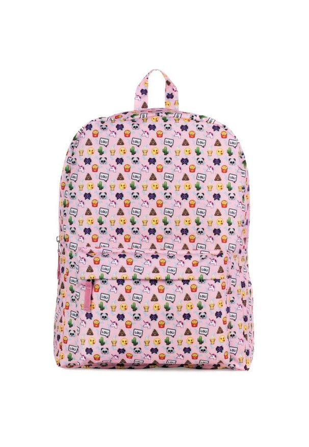 ZEAGLE - Plecak Emo Fun 18L - Idealny do Szkoły i Przygody. Kolor: fioletowy. Materiał: poliester. Wzór: nadruk. Styl: elegancki