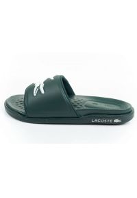 Klapki Lacoste Croco Dualiste 202D2 743CMA00202D2 zielone. Okazja: na spacer. Kolor: zielony. Materiał: materiał, syntetyk #8