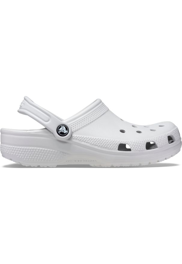 Klapki damskie Crocs Atmoshere Classic. Okazja: na co dzień. Kolor: szary. Materiał: syntetyk, materiał. Styl: casual, sportowy