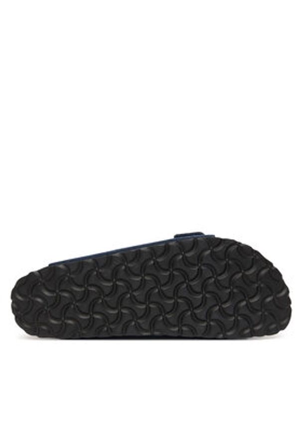 Birkenstock Klapki Arizona 1030895 Granatowy. Kolor: niebieski. Materiał: skóra, zamsz