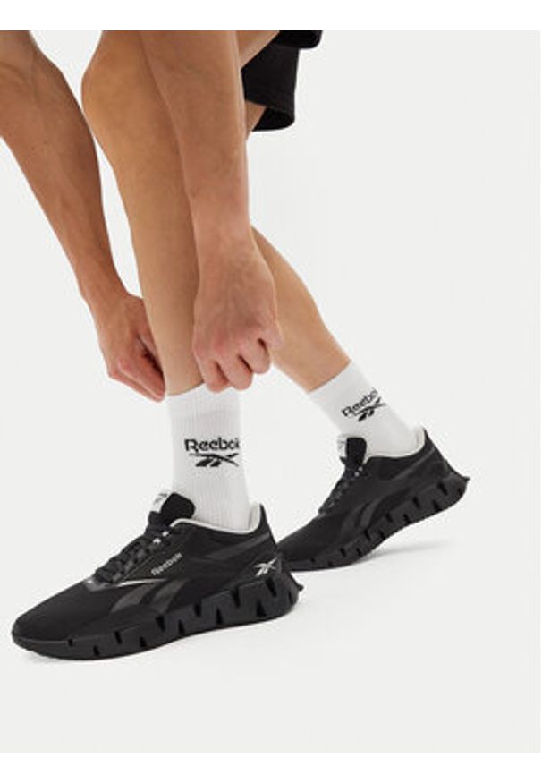 Reebok Buty do biegania ZIG DYNAMICA STR 100209532 Czarny. Kolor: czarny. Materiał: materiał