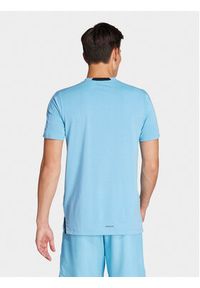 Adidas - adidas Koszulka techniczna Designed for Training IS3830 Niebieski Slim Fit. Kolor: niebieski. Materiał: syntetyk #7