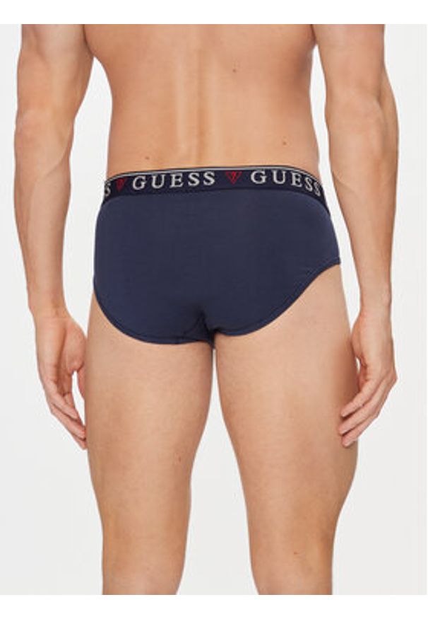 Guess Komplet 3 par slipów U97G00 KCD31 Granatowy. Kolor: niebieski. Materiał: bawełna