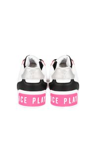 Ice Play Sneakersy | KURW003W3YM1 | Kobieta | Biały, Różowy. Nosek buta: okrągły. Kolor: wielokolorowy, biały, różowy. Materiał: skóra ekologiczna, tkanina #5