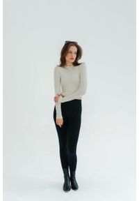 MOONHOLI - Longsleeve do jogi damski Moonholi Vogue z długim rękawem. Kolor: biały. Długość rękawa: długi rękaw. Długość: długie. Sport: joga i pilates