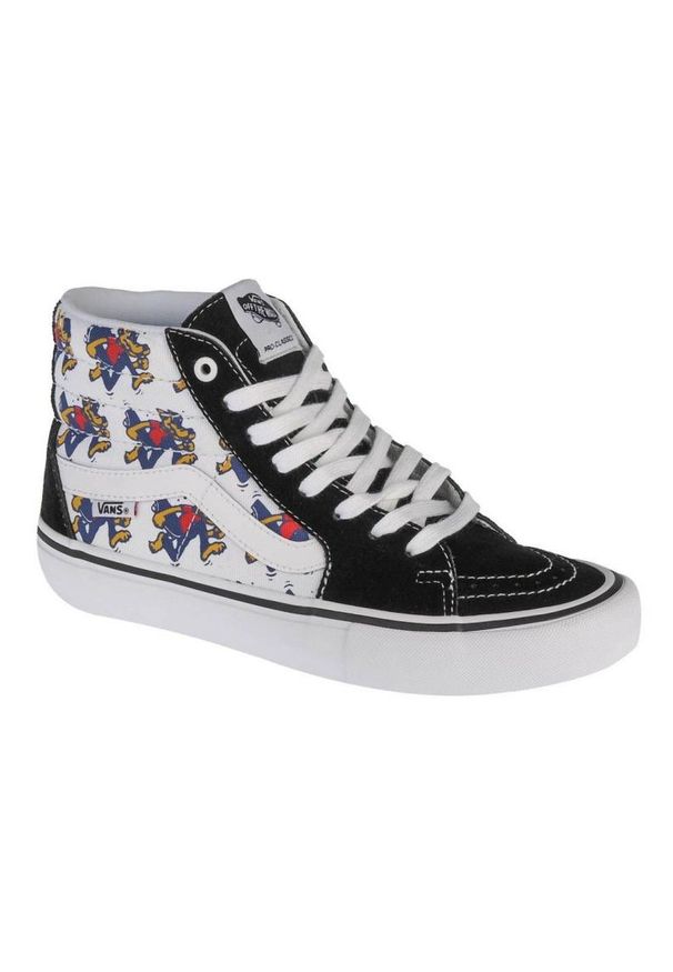 Buty Vans Skate Wolf Sk8 Hi Pro VN0A45JD11Z czarne. Okazja: na co dzień. Wysokość cholewki: za kostkę. Kolor: czarny. Materiał: guma. Styl: casual