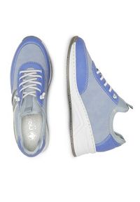 Rieker Sneakersy N4381-10 Błękitny. Kolor: niebieski. Materiał: skóra #6