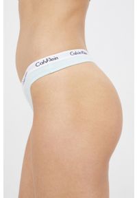 Calvin Klein Underwear - Stringi (3-PACK). Kolor: niebieski #2