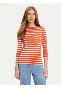 TOMMY HILFIGER - Tommy Hilfiger Bluzka New Cody WW0WW40589 Pomarańczowy Slim Fit. Kolor: pomarańczowy
