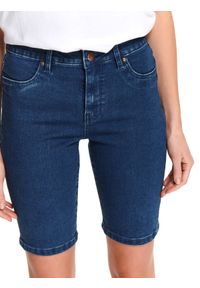 DRYWASH - Jeansowe szroty damskie. Okazja: na co dzień. Kolor: niebieski. Materiał: jeans. Styl: casual #2