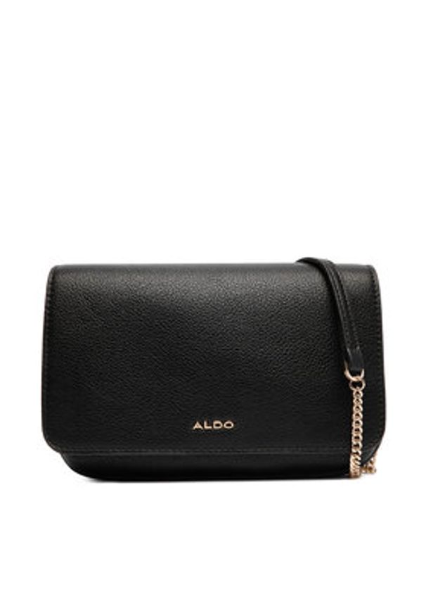 Aldo Torebka Riverly 14143648 Czarny. Kolor: czarny. Materiał: skórzane