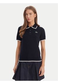 Lacoste Polo AF9430 Granatowy Regular Fit. Typ kołnierza: polo. Kolor: niebieski. Materiał: wiskoza #1