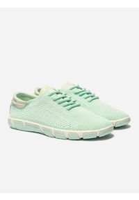 Niskie buty damskie TBS Jazaria. Kolor: zielony. Materiał: skóra