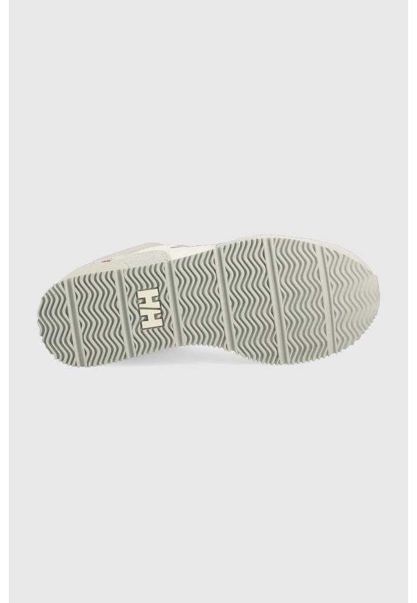 Helly Hansen sneakersy kolor szary. Nosek buta: okrągły. Zapięcie: sznurówki. Kolor: szary. Materiał: materiał, skóra. Sport: turystyka piesza