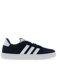 Adidas - Buty męskie adidas VL Court 3.0 ID6275 - granatowe. Kolor: niebieski. Materiał: skóra, zamsz, guma. Szerokość cholewki: normalna. Wzór: aplikacja
