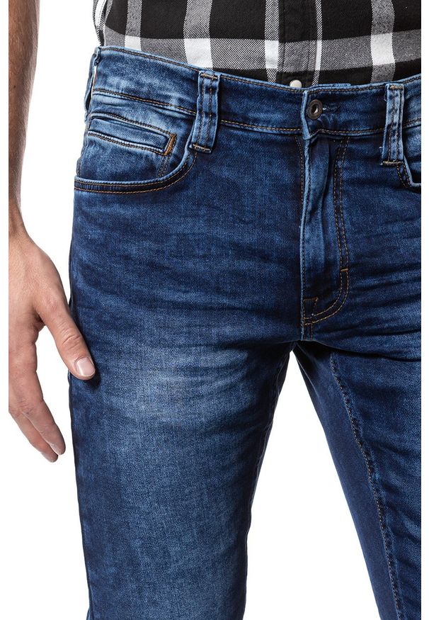 Mustang - SPODNIE MĘSKIE MUSTANG Oregon Tapered K DENIM BLUE 1006064 5000 683. Stan: obniżony