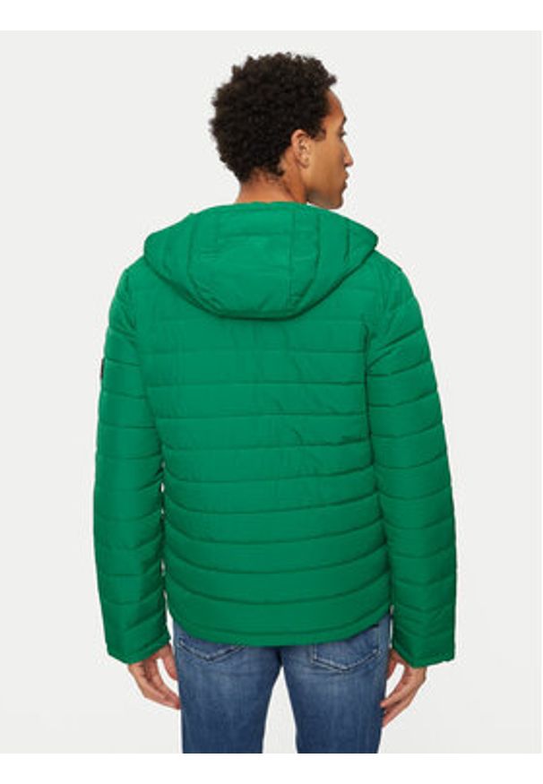 U.S. Polo Assn. Kurtka zimowa MUP3600 Zielony Regular Fit. Typ kołnierza: polo. Kolor: zielony. Materiał: syntetyk. Sezon: zima