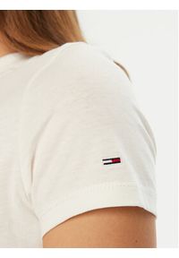 Tommy Jeans T-Shirt Essential DW0DW19447 Biały Slim Fit. Kolor: biały. Materiał: bawełna #5