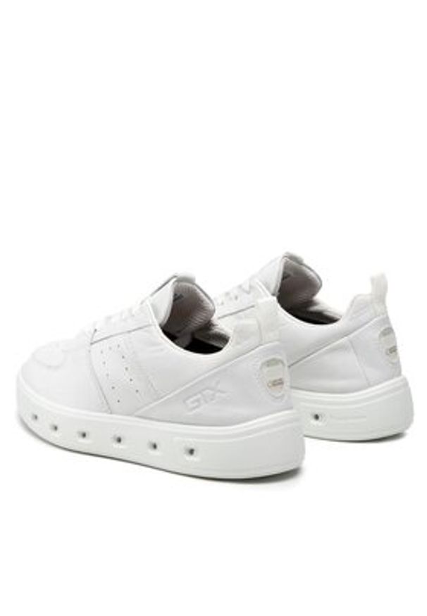 ecco - ECCO Sneakersy Street 720 W GORE-TEX 20971301007 Biały. Kolor: biały. Materiał: skóra. Technologia: Gore-Tex