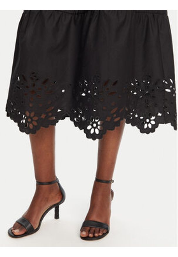 Liu Jo Sukienka letnia WA5166 T4853 Czarny Regular Fit. Kolor: czarny. Materiał: bawełna. Sezon: lato