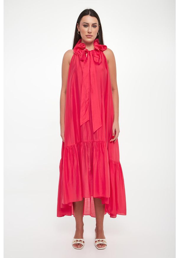 Twinset Milano - Sukienka midi TWINSET ACTITUDE. Długość: midi