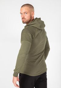 GORILLA WEAR - Bluza fitness męska Gorilla Wear Delta Hoodie rozpinana z kapturem. Typ kołnierza: kaptur. Kolor: zielony. Sport: fitness