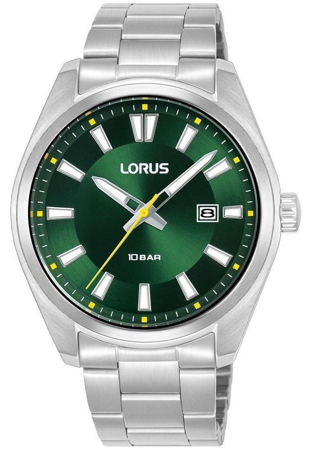 Zegarek Lorus Zegarek Lorus RH921SX9 męski zielony 40 mm .. Kolor: zielony