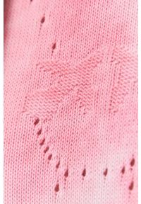 Pinko Sweter damski kolor biały lekki. Okazja: na co dzień. Kolor: różowy. Materiał: włókno, dzianina. Długość rękawa: długi rękaw. Długość: długie. Styl: casual #3