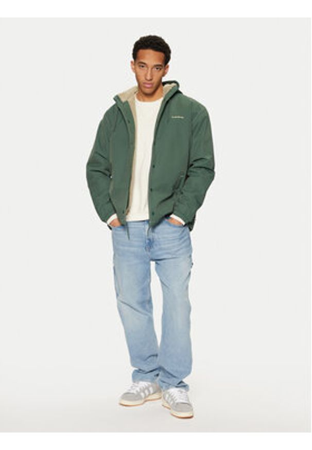 Quiksilver Kurtka przejściowa Rain Cloud EQYJK04110 Zielony Regular Fit. Kolor: zielony. Materiał: syntetyk