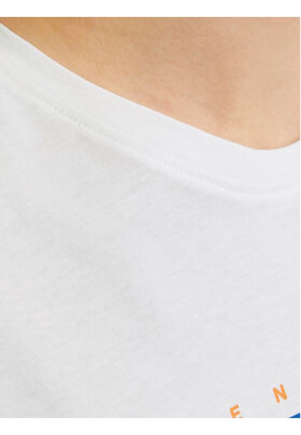 Jack & Jones - Jack&Jones T-Shirt Colton 12268439 Biały Standard Fit. Kolor: biały. Materiał: bawełna