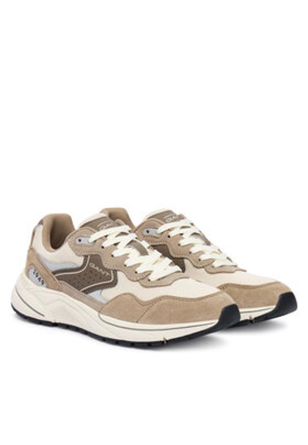 GANT - Gant Sneakersy 30637871 Beżowy. Kolor: beżowy. Materiał: nubuk, skóra