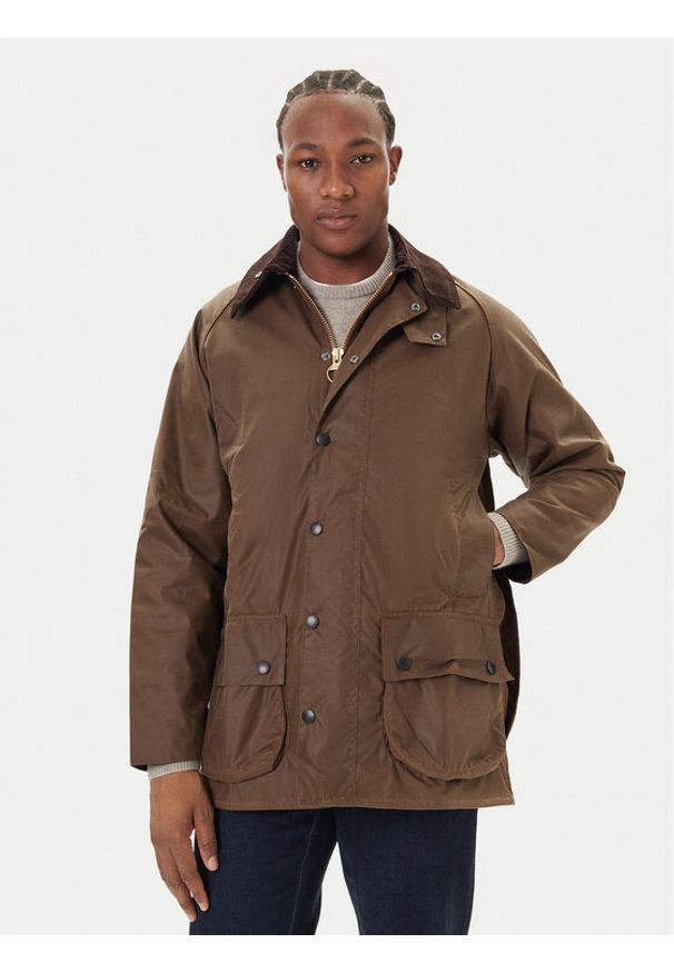 Barbour Kurtka przejściowa MWX0017BE51 Brązowy Regular Fit. Kolor: brązowy. Materiał: bawełna