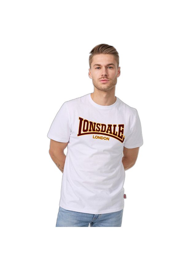 T-shirt o wąskim kroju Lonsdale Classic. Kolor: biały