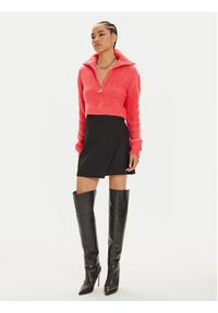 Patrizia Pepe Golf 2K0298 K222 Koralowy Relaxed Fit. Typ kołnierza: golf. Kolor: pomarańczowy. Materiał: syntetyk #3