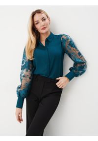 Mohito - Koszula z dekoracyjnymi rękawami - Zielony. Kolor: zielony #2