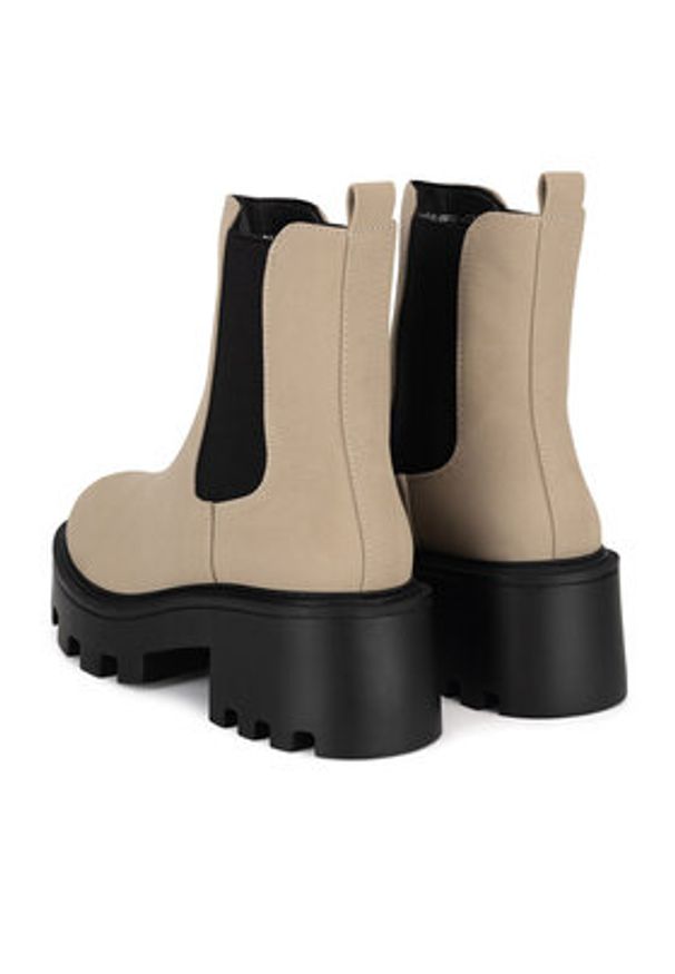 DeeZee Sztyblety WYL3949-1A Beżowy. Kolor: beżowy. Materiał: materiał