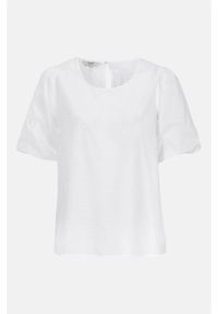 Cellbes - Bluzka z bufiastymi rękawami. Kolor: biały. Materiał: tkanina. Styl: elegancki #3