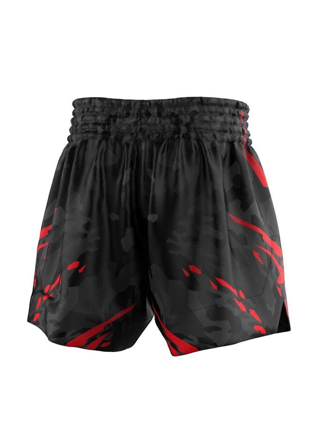 Spodenki Muay Thai męskie EXTREME HOBBY BLACK PANTHER. Kolor: czerwony, czarny, wielokolorowy. Materiał: poliester
