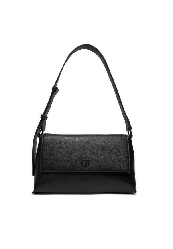 Calvin Klein Torebka Ck Daily Shoulder Bag Pebble K60K612139 Czarny. Kolor: czarny. Materiał: skórzane
