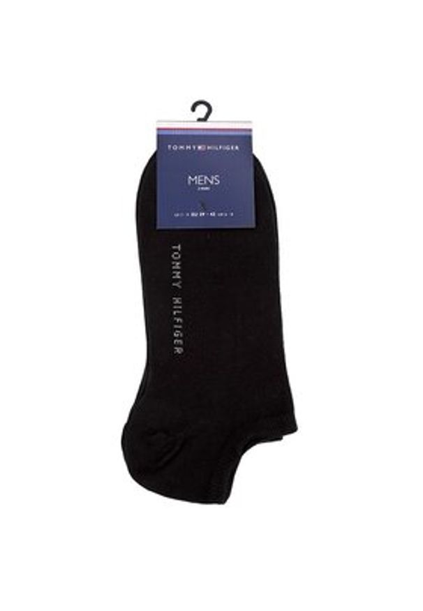 TOMMY HILFIGER - Tommy Hilfiger Zestaw 2 par niskich skarpet męskich 342023001 Czarny. Kolor: czarny. Materiał: materiał