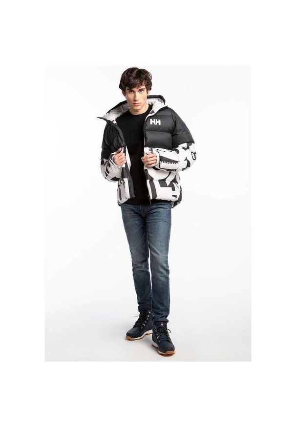 Kurtka zimowa męska Helly Hansen Active Puffy. Kolor: czarny, biały, wielokolorowy. Sezon: zima
